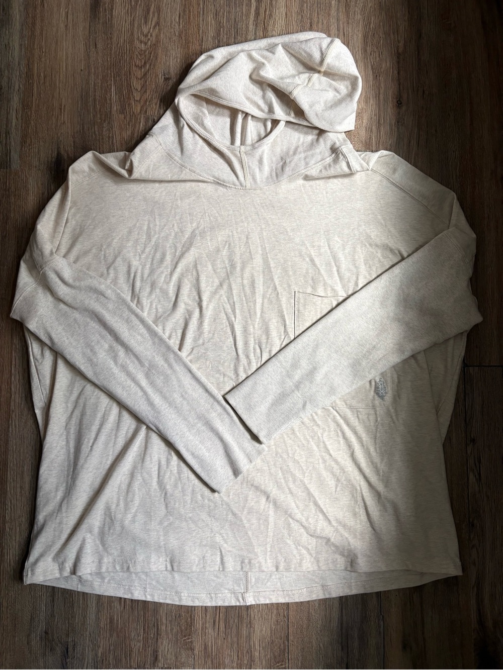 Free People FP Movement Hot Shot Hoodie Women’s XL Oatmeal Beige Loungewear NEW